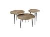NERA Set van 3 gouden en zwarte nesttafels - chic hedendaags design