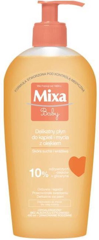 Mixa MIXA_Baby delikatny p³yn do k¹pieli i mycia z olejkiem 400ml