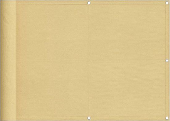 vidaXL Balkonscherm - 75x300 cm - 100% oxford polyester - zandkleurig
