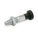 Ganter Normelemente GN 717-5-M8-BK-ST - vergrendelingsbouten, zilver, 2 stuks