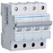 Hager Mun450a Mu mcb schakelserie 4p, 50a, Curve c, 6ka