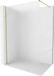 Mexen Kioto-X douchewand Walk-in 100 x 200 cm, matglas 10 mm, goudkleurig