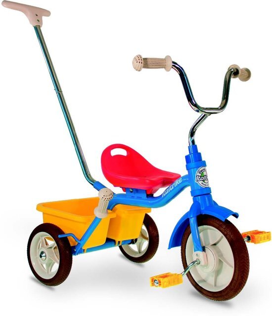 Ital Trike Colorama Passenger Driewieler - Driewieler - Jongens en meisjes - Blauw - 10 Inch