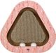 Trixie Krabplank Hartjes - Driehoekig Karton Zalm 36x36x5 cm - Met Speelballen