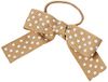Mopec S9836.13 Beige witte stippen en elastische koord, 15 mm, 24 stuks, stof, één maat