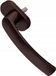 UN Bruin Metalen Pvc Raamgreep - Ir Ddrc2