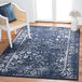 Safavieh Adirondack Verontrust tapijt, laagpolig, marineblauw en ivoor, 122 x 183 cm