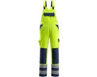 Mascot Safe Compete Amerikaanse overall met kniezakken 07169-470 - hi-vis geel/marine - C50