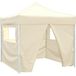 Tonnelle pliante avec 4 parois - Tonnelle pliante crème 3 x 3 m