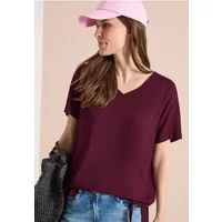 cecil Blouse shirt met V-hals en knoop