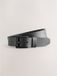 Next - Heren - Casual leren riem met rolgesp - Zwart