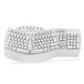 Perixx PERIBOARD-512 Ergonomisch split-toetsenbord, USB, gedeeld ontwerp, met 7 multimediatoetsen en geïntegreerde handsteun, Italiaans QWERTY, wit