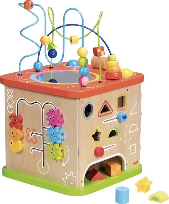 Goki Activiteitenkubus XXL - Multicolor