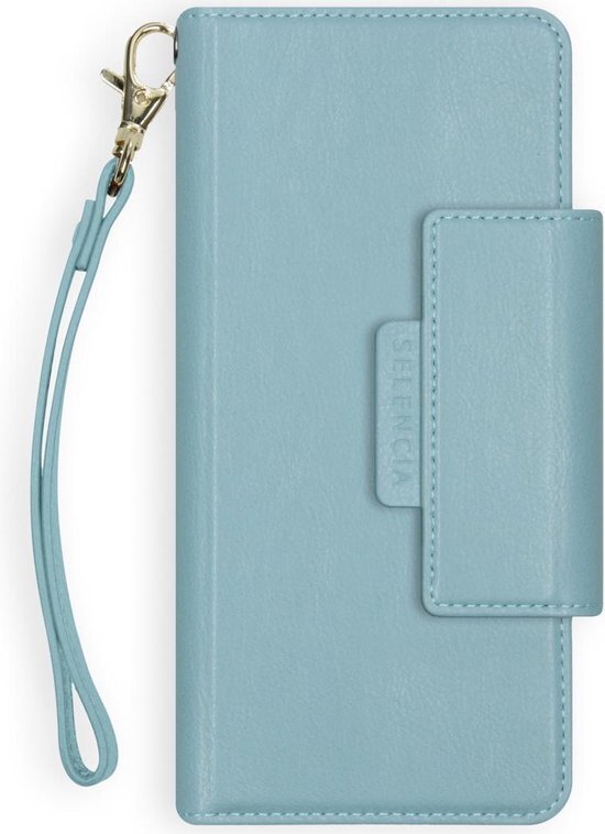 Selencia Surya 2-in-1 Uitneembare Vegan Lederen Bookcase Samsung Galaxy S21 hoesje - Blauw