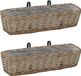 Maison Exclusive - Jardinière pour balcon, lot de 2, en osier avec revêtement en PE, 60 cm