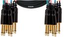 Cordial Intro Multicore jack/jack unsym. 8-voudig, Rean stekker, 5,0m - Analoge multicore kabel