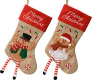 Decoris Kous polyester l40b25h0.5 cm rood a2 kerst