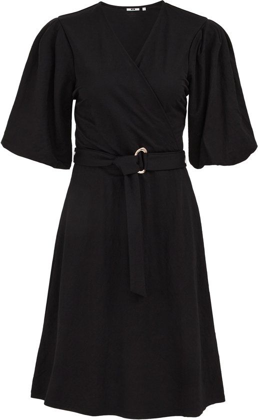 WE Fashion Dames jersey jurk met ballonmouwen