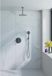 Fortifura Calvi Inbouw Regendoucheset - rond - thermostatisch - plafondarm - 25cm - hoofddouche - ronde handdouche - PVD - geborsteld gunmetal (antraciet)