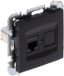 Elektro-Plast Santra - Prise murale - RJ-45 - Noir - Plastique ABS