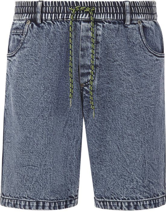 Jan Vanderstorm heren Denim Short - 66 - blauw - Plus Size