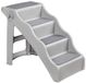Amazon Basics Opvouwbaar opstapje, voor honden en katten, 37,1 x 57,8 x 49,5 cm, grijs