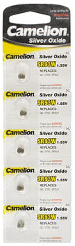 Camelion 5 ST.  SR63 / G0 / 379 / SILBER-OXID KNOPFZELLEN, 1,55V 0% QUECKSILBER 14055043 5BP