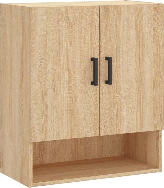 vidaXL Wandkast 60x31x70 cm bewerkt hout sonoma eikenkleurig