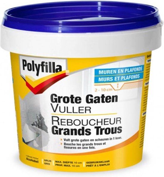 Polyfilla Grote Gatenvuller - Grijs - 2.5KG