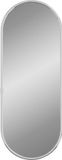 vidaXL Wandspiegel 40x15 cm ovaal zilverkleurig