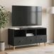 Maison Exclusive - Meuble TV : 102 x 34,5 x 50 cm, noir, en panneau de particules