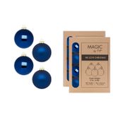 Inge-glas Inge Christmas Goods kerstballen - 24x st - nacht blauw - glas - 8 cm