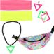 Merkloos Foute 80s/90s Party Verkleed Set Dames Neon Jaren 80/90 Accessoires