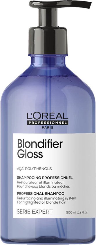 Kapperskorting L OrÃ©al Serie Expert Blondifier Shampoo Gloss 500ml