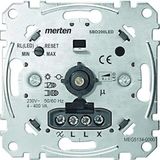 Schneider Electric Merten MEG5134-0000 Universele draaidimmer, inbouwdimmer, voor dimbare ledlampen, gloeilampen, halogeenlampen, 4-400 W, faseafsnijding, aluminium