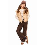 Retour Jeans gewatteerde winterjas met print - zand