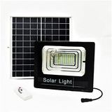 Led-koplamp met 100 W, SMD, wit licht met zonnepaneel, sensor en afstandsbediening