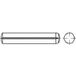 TOOLCRAFT TO-5437497 Cilindrische kerfstift 4 mm Staal 100 stuk(s)