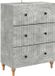 vidaXL Ladekast Betongrijs 66 x 34,5 x 90 cm Bewerkt hout