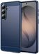Techsuit Hoesje geschikt voor Samsung Galaxy S26 - Carbon Silicone Back Cover - Blauw