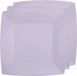 Santex Assiettes à gâteau de fête - lilas violet - 30x - carton - 18 cm - carré