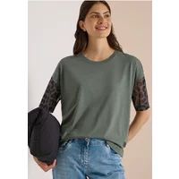 cecil Icecat Shirt met mesh-details in luipaardprint