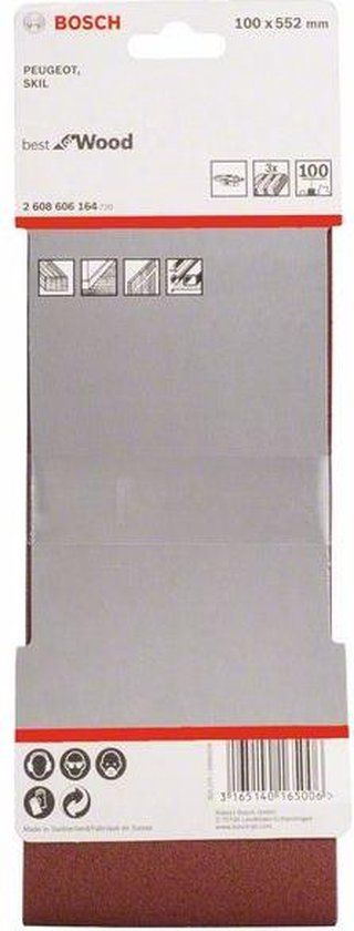 Bosch X440 Best for Wood and Paint schuurbandenset - 100 x 552 mm - 3 stuks