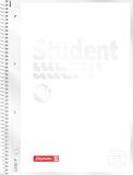 BRUNNEN Collegeblok Premium Student "White" | A4, liniatuur 28, 80 vellen, wit