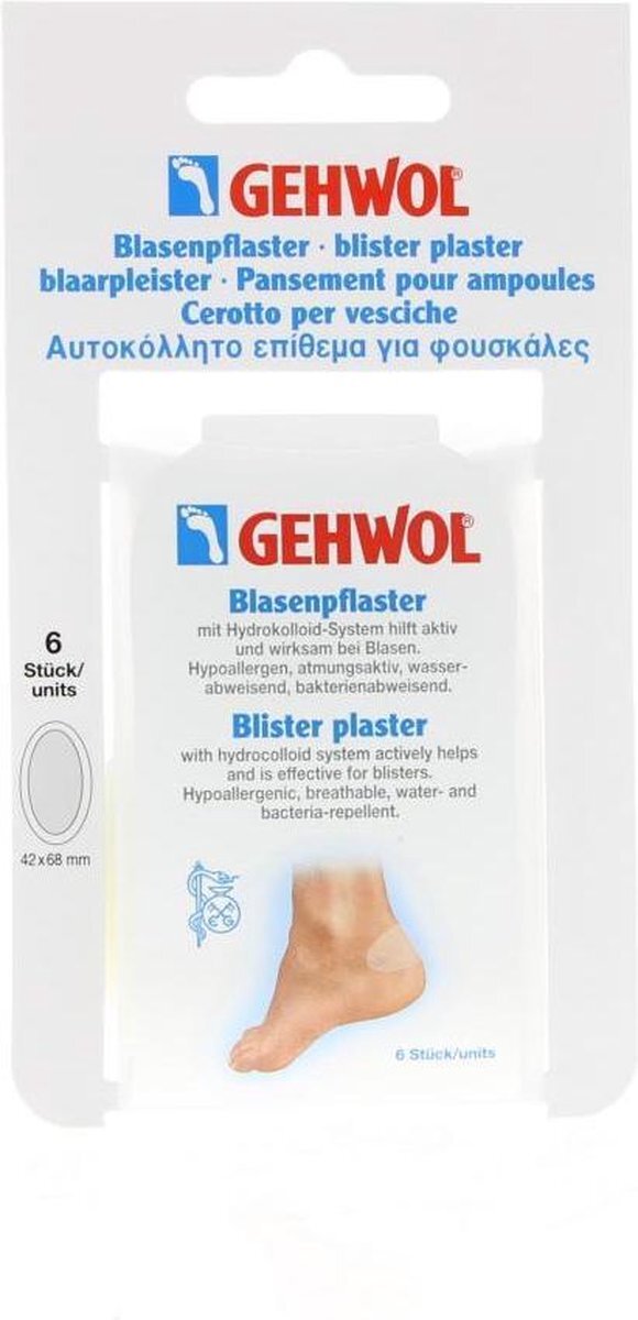 Gewohl Anti Druk Blaarpleister 42x68mm Pleister Art.112 762 100 6stuks