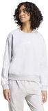 Adidas Essentials 3 Stripes Fleece Sweatshirt Gris XS Femme