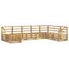 vidaXL Ensemble de canapés d'extérieur 8 pc Blanc Bois d'Acacia Massif