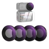 NEEWER ND-filterset compatibel met DJI Osmo Nano (ND8/16/32/64), schroefbare actiecameralens, neutrale dichtheidsfilter, meerlaagse optische glasaccessoires met schermbeschermer, 4 verpakkingen