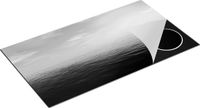 Chefcare Inductie Beschermer Zee Water Zonsondergang - Zwart Wit - 95x55 cm