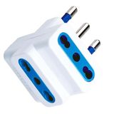 Adapter meervoudige stekkerdoos met 3 ingangen, 16 A, 2 P+T, 1500 W, dubbele stekker, type standaard
